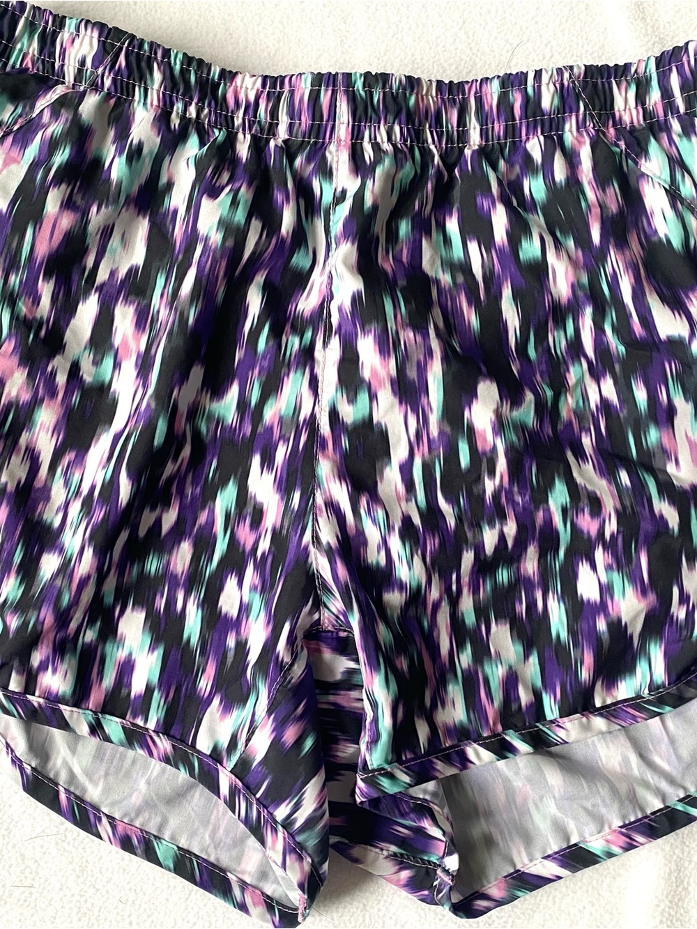 Nike Multicolor Purple Black Athletic Shorts